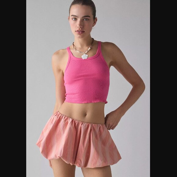 Kimchi Blue Pants - Kimchi Blue Anne Bubble Mini Skort Sz. L